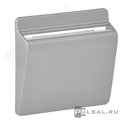 картинка Накладка карточного выключателя без подсветки,  алюминий  Valena Allure от магазина Электротехника