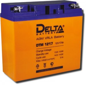 картинка Аккумулятор 12V 17Ah DTM 1217 Delta от магазина Электротехника