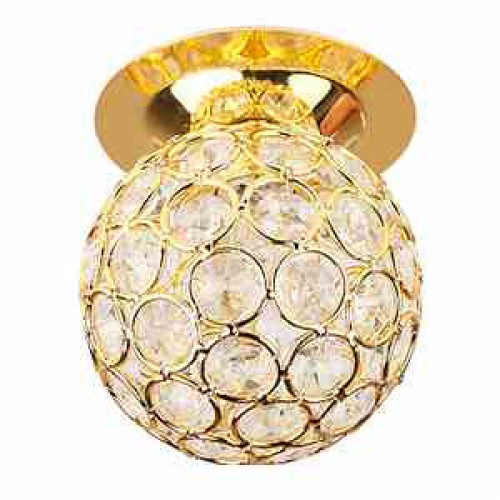 картинка Светильник G9 40Вт "шар с хрусталем" золото/прозрачный ЭРА  !!! от магазина Электротехника