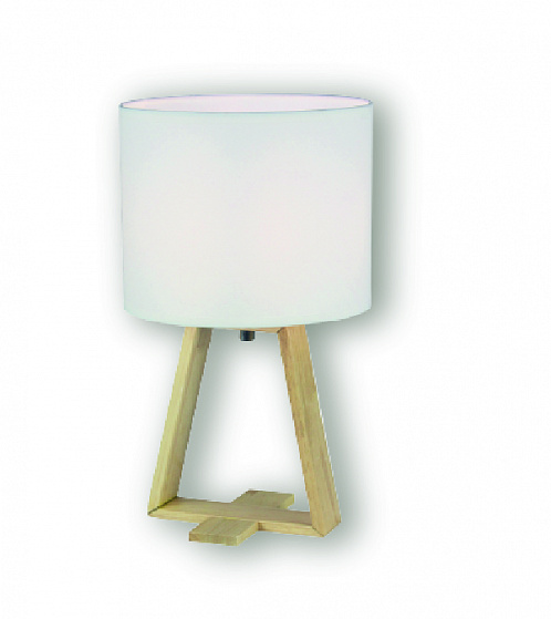 картинка Светильник настольный LED 40Вт E14 Wood белый Фарлайт от магазина Электротехника