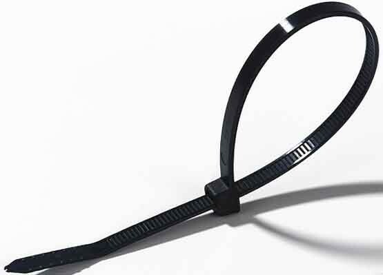 картинка Стяжка кабельная 200х3.6мм черная (100шт) SKT200-180X-100 ABB от магазина Электротехника