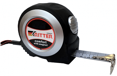 картинка Рулетка 5мх25мм, автостоп, магнит, обрезиненная ударопрочн. Ritter Comfort от магазина Электротехника