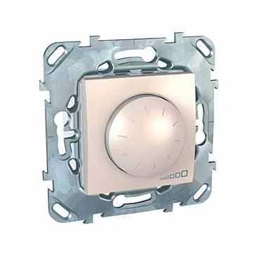 картинка Светорегулятор поворотно-нажимной  4-400 Вт (R+RL) бежевый Unica от магазина Электротехника