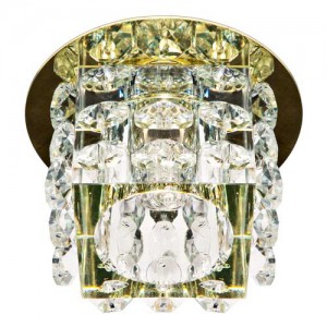 картинка Светильник G9 35Вт прозрачный,основание золото со стеклом JD58 Feron от магазина Электротехника