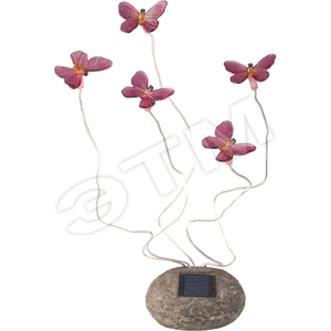 картинка Светильник на солнечной батареи "Бабочки розовые" Feron от магазина Электротехника