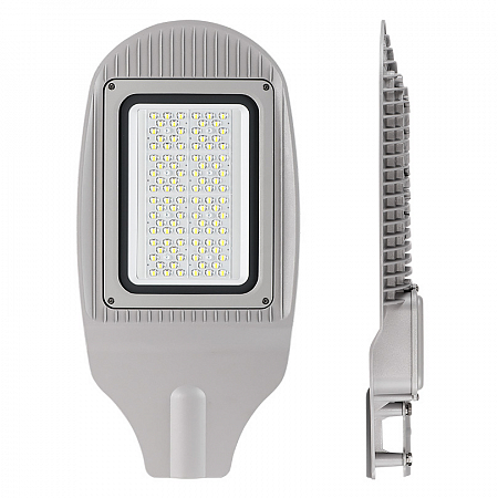 картинка Светильник консольн. LED 100Вт 12000Лм 5700К IP65 Алюминиевый сплав, серый Wolta от магазина Электротехника