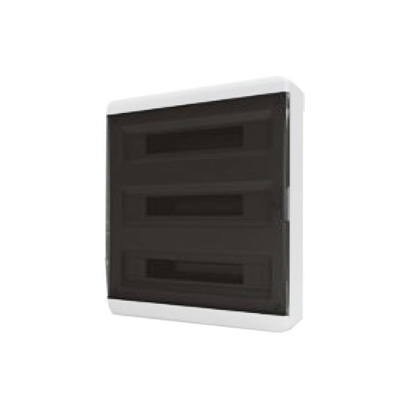 картинка Пластиковый распределительный щит BNK 40-54-1 прозрачная черная дверца Tekfor от магазина Электротехника