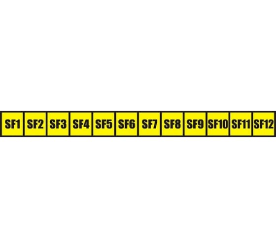 картинка Таблица маркировочная символов SF1 - SF12 12шт TDM  от магазина Электротехника
