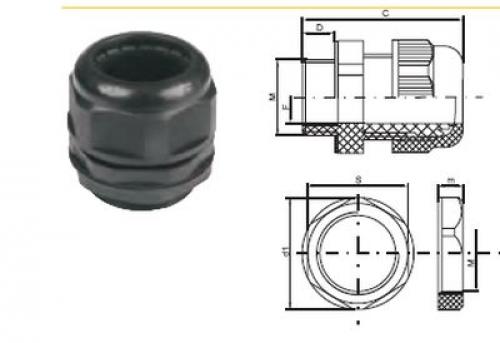 картинка Сальник MG 12 диаметр проводника 4-7мм IP68 ИЭК от магазина Электротехника