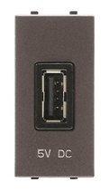 картинка Механизм USB зарядного устройства, 1М, 750 мА серебро ZENIT ABB от магазина Электротехника