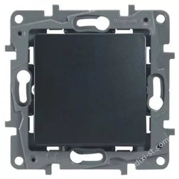 картинка Переключатель 1-кл. 10А СУ механизм антрацит Etika от магазина Электротехника