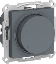 картинка Диммер поворотно-нажимной, 630Вт, грифель  ATLAS DESIGN от магазина Электротехника