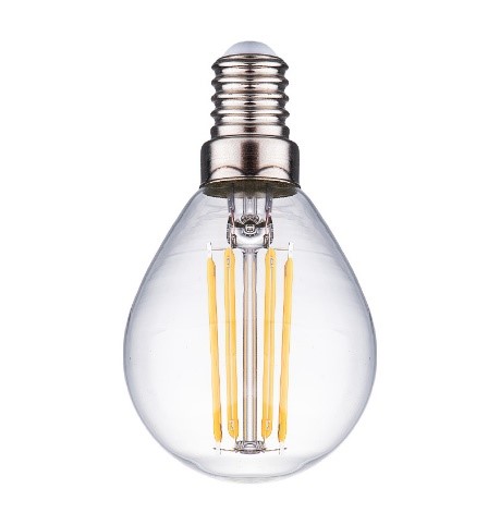 картинка Лампа LED 11Вт E14 (990lm) 4000К нитевидная прозрачная "шар" Фарлайт от магазина Электротехника