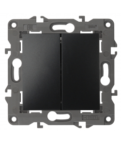 картинка Переключатель 2-кл. авт. клем антрацит Elegance Эра от магазина Электротехника