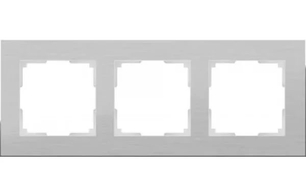 картинка Рамка 3-пост. алюминий WERKEL  от магазина Электротехника