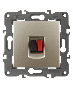 картинка Розетка 1-я аудио шампань Elegance Эра от магазина Электротехника