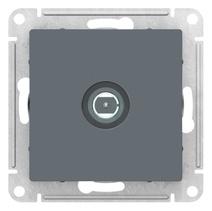 картинка Розетка 1-я TV СУ одиночная механизм грифель  ATLAS DESIGN от магазина Электротехника