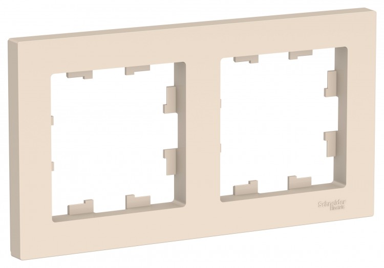 картинка Рамка 2-пост. бежевый ATLAS DESIGN от магазина Электротехника
