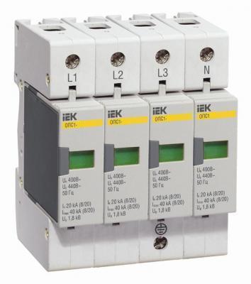 картинка Ограничитель имп. перенапр. ОПС1-D 4Р In=5kA  Un=230B Im=10kA IEK от магазина Электротехника