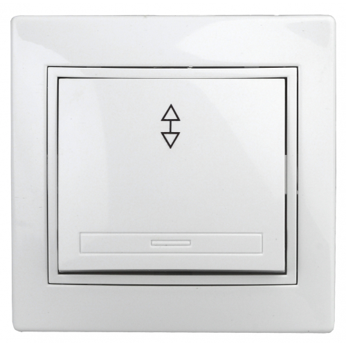 картинка Переключатель 1-кл. 10А СУ белый Intro Plano  от магазина Электротехника