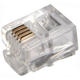 картинка Разъём (джек) RJ-11/RJ-9 4Р4С REXANT от магазина Электротехника