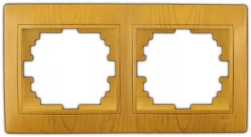 картинка Рамка 2-пост. горизонтальная ольха Mira Lezard !!! от магазина Электротехника