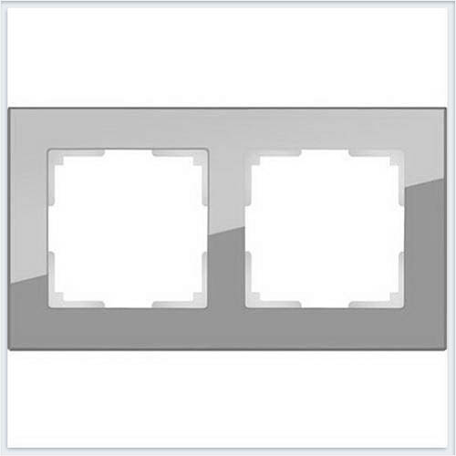 картинка Рамка 2-пост. натуральное стекло Favorit  от магазина Электротехника
