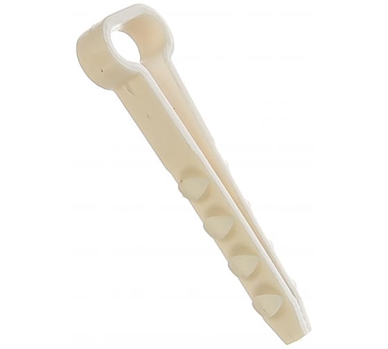 картинка Дюбель-хомут плоский 10х5мм белый Т-образный (100шт) Росдюбель от магазина Электротехника