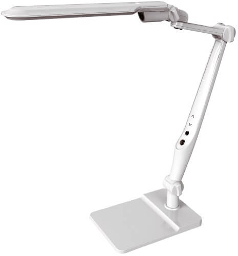 картинка Светильник настольный LED 10W 3000-6000К сенсор/диммер+струбцина, белый Camelion от магазина Электротехника