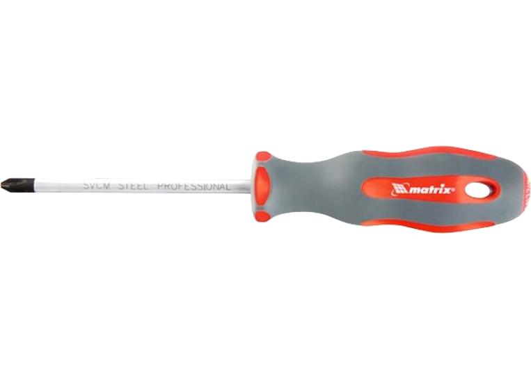 картинка Отвёртка Ph 2x100мм, SVCM, 2-х компонентная рукоятка Matrix Profi от магазина Электротехника