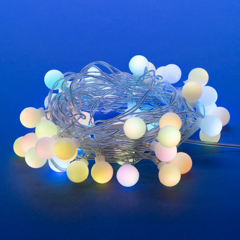 картинка Гирлянда «Радуга» 50LED 7м IP20 RGB провод прозрачный Uniel !!! от магазина Электротехника