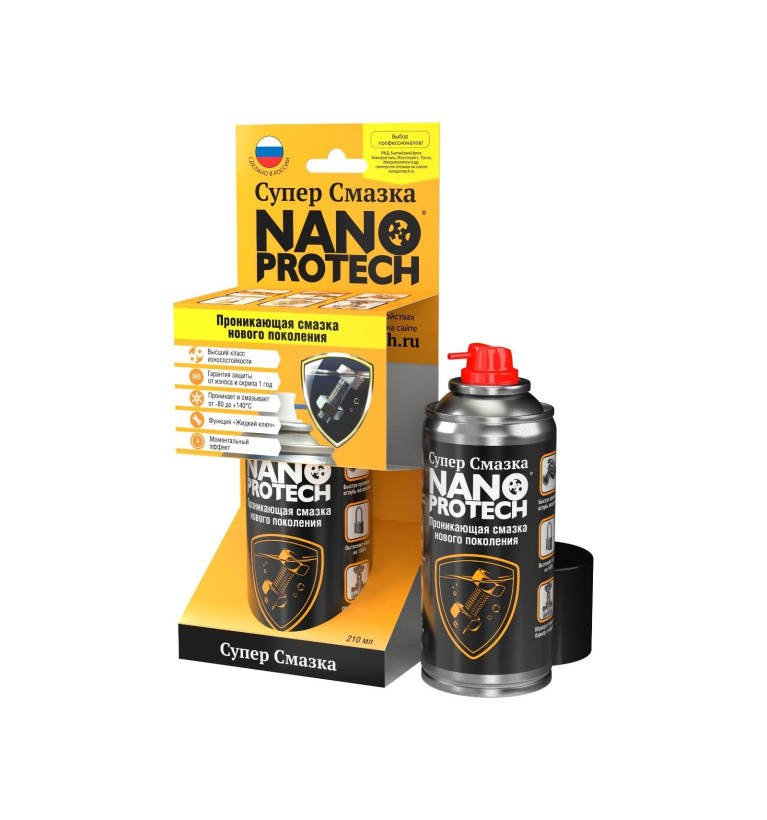 картинка Аэрозоль Супер Смазка 210мл Nanoprotech от магазина Электротехника