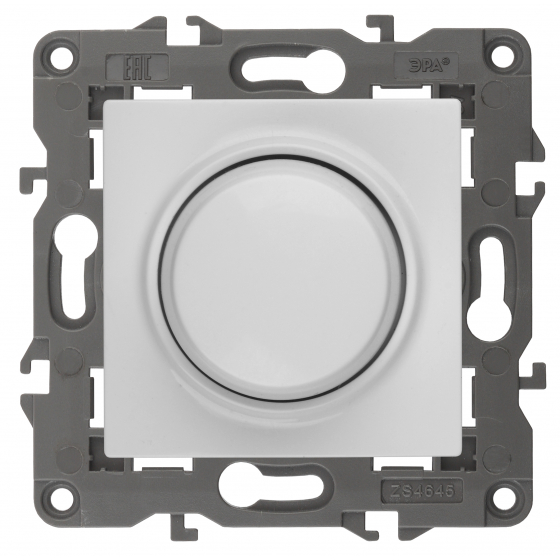 картинка Светорегулятор поворотно-нажимной 250-400Вт белый Elegance ЭРА  от магазина Электротехника
