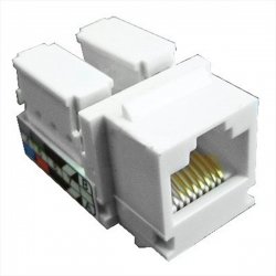 картинка Механизм розетки RJ-45 (кат. 5е,UTP ) вставка от магазина Электротехника