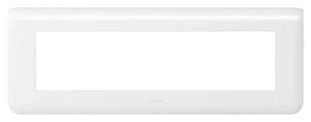 картинка Рамка горизонтальная 8 мод. белый Mosaic от магазина Электротехника