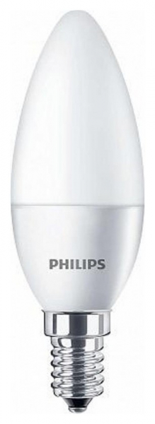 картинка Лампа LED  6 Вт Е14 (500lm) 4000K "свеча" 230B Philips от магазина Электротехника