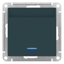 картинка Выключатель карточный 10А СУ механизм изумруд ATLAS DESIGN от магазина Электротехника