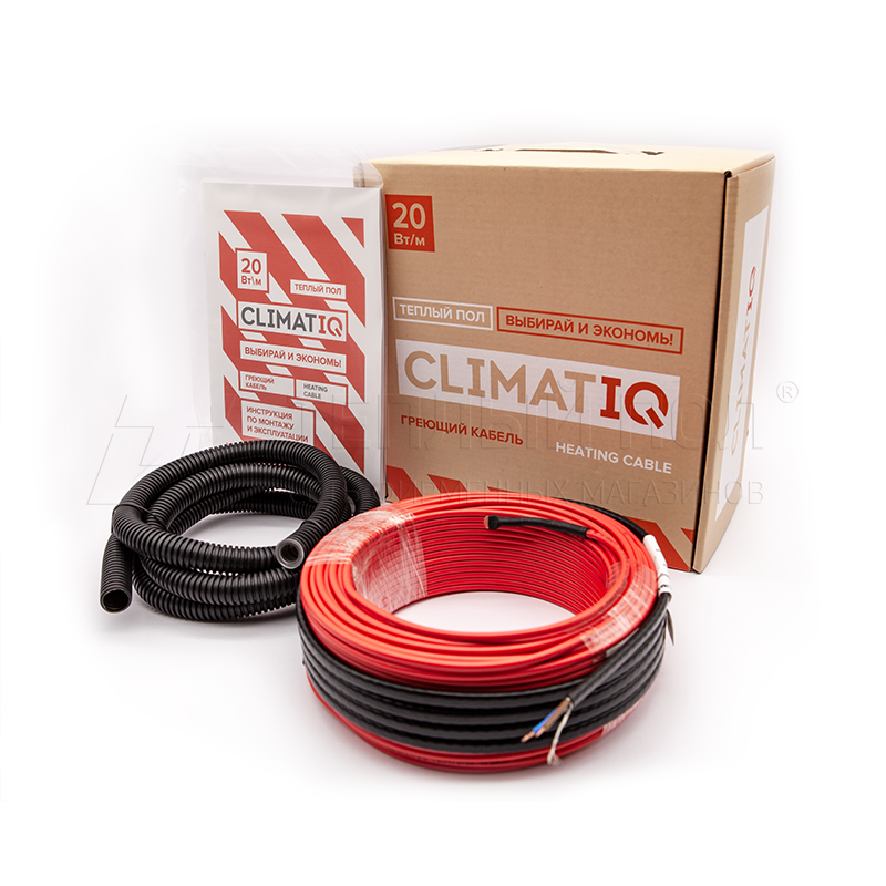 картинка Греющий кабель CLIMATIQ CABLE (20),   30м (600Вт) !!! от магазина Электротехника
