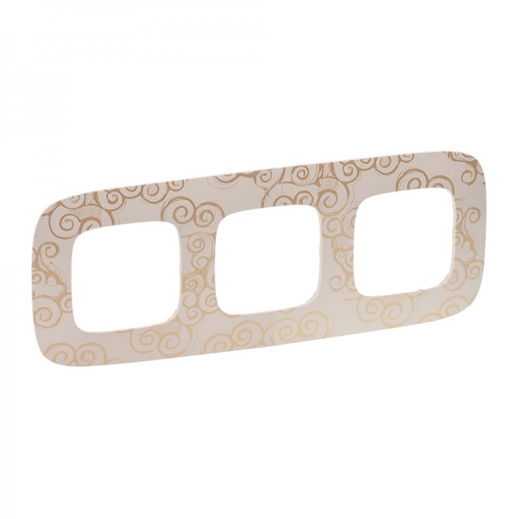 картинка Рамка 3-пост. универсальная Нарцисс золото Valena ALLURE от магазина Электротехника