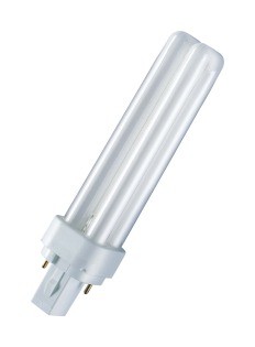 картинка Лампа люм. КЛЛ 26Вт 2-штыр. G24d-3 "2U" хол.-бел. OSRAM от магазина Электротехника