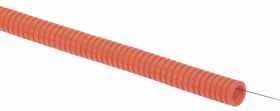 картинка Труба гофр. ПНД d20 с протяжкой оранжевая (100м) IEK от магазина Электротехника