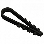 картинка Дюбель-хомут 11-18мм нейлон черный (уп.=100шт) IEK от магазина Электротехника