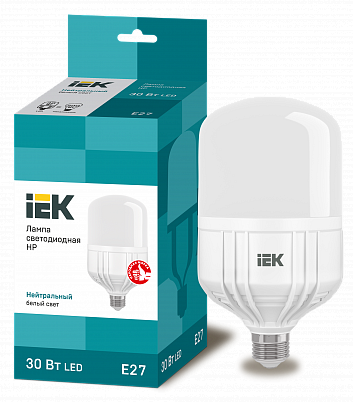 картинка Лампа LED  30Вт E27 (2700lm) 4000K IEK от магазина Электротехника