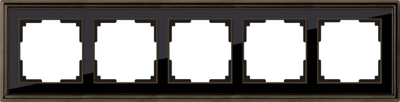 картинка Рамка 5-пост. черный Stark от магазина Электротехника