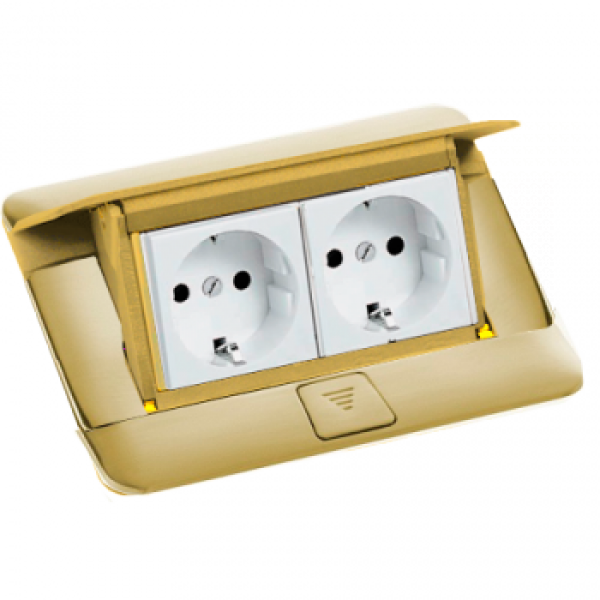 картинка Блок выдвижной 8(2х4)модуля латунь Legrand от магазина Электротехника