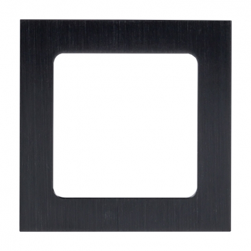 картинка Рамка 1-пост. металлическая черный Стокгольм от магазина Электротехника