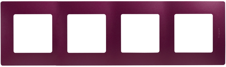 картинка Рамка 4-пост. сливовая Etika от магазина Электротехника