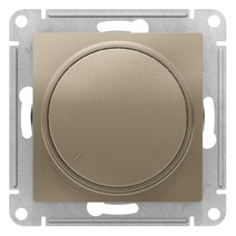 картинка Диммер поворотно-нажимной, 630Вт, шампань  ATLAS DESIGN от магазина Электротехника