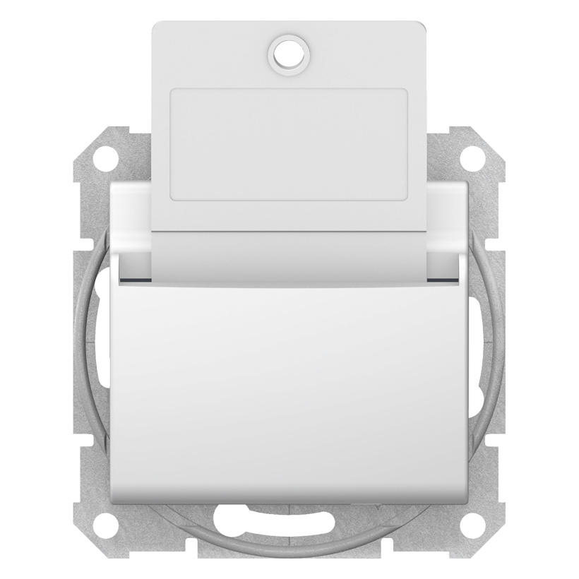 картинка Выключатель карточный 10А СУ механизм белый Sedna от магазина Электротехника