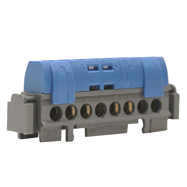 картинка Клеммная колодка 8х1.5-16мм2 синяя Legrand от магазина Электротехника